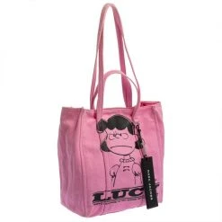 Peanuts X Marc Jacobs Pink Canvas The Tag Tote For Women 14 Peanuts X Marc Jacobs Pink Canvas The Tag Tote For Women -Cheap Marc Jacobs Store luxury women marc jacobs used handbags p401509 1615475877 012