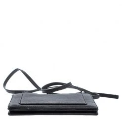 Marc Jacobs Black Leather Recruit Wallet On Strap For Women -Cheap Marc Jacobs Store luxury women marc jacobs used handbags p402330 001