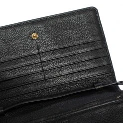 Marc Jacobs Black Leather Recruit Wallet On Strap For Women -Cheap Marc Jacobs Store luxury women marc jacobs used handbags p402330 007