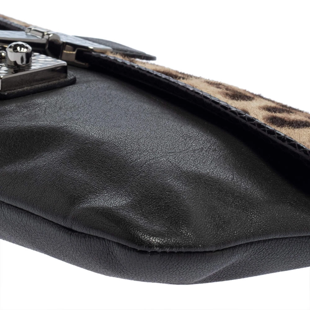 Marc Jacobs Grey/Brown Leopard Print Calfhair And Leather Safari Vip Clutch For Women 12 Marc Jacobs Grey/Brown Leopard Print Calfhair And Leather Safari Vip Clutch For Women - Image 12
