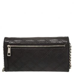 Marc Jacobs Black Quilted Leather Ginger Crossbody Bag For Women -Cheap Marc Jacobs Store luxury women marc jacobs used handbags p408977 003