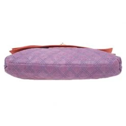 Marc Jacobs Purple/Orange Quilted Leather Oversized Pochette For Women -Cheap Marc Jacobs Store luxury women marc jacobs used handbags p41156 0005