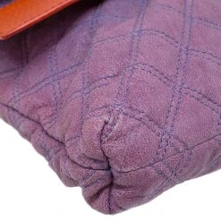 Marc Jacobs Purple/Orange Quilted Leather Oversized Pochette For Women -Cheap Marc Jacobs Store luxury women marc jacobs used handbags p41156 0012