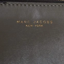 Marc Jacobs Khaki Green Leather Zip Around Wallet For Women -Cheap Marc Jacobs Store luxury women marc jacobs used handbags p411753 001