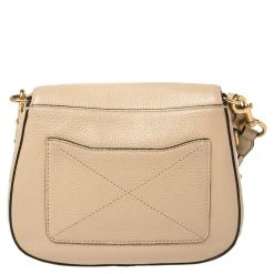 Marc Jacobs Beige Leather Small Recruit Saddle Bag For Women -Cheap Marc Jacobs Store luxury women marc jacobs used handbags p412008 011