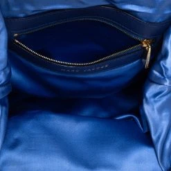 Marc Jacobs Blue Satin Crystal Embellished Stam Shoulder Bag For Women -Cheap Marc Jacobs Store luxury women marc jacobs used handbags p412698 001