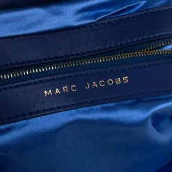 Marc Jacobs Blue Satin Crystal Embellished Stam Shoulder Bag For Women -Cheap Marc Jacobs Store luxury women marc jacobs used handbags p412698 003
