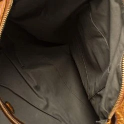 Marc Jacobs Metallic Orange Quilted Leather Bruna Belted Tote For Women -Cheap Marc Jacobs Store luxury women marc jacobs used handbags p415535 012