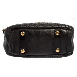Marc Jacobs Black Quilted Leather Ursula Bowler Bag For Women -Cheap Marc Jacobs Store luxury women marc jacobs used handbags p421310 008
