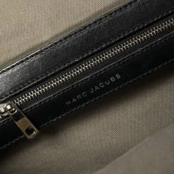 Marc Jacobs Black/Silver Quilted Leather Stam Satchel For Women -Cheap Marc Jacobs Store luxury women marc jacobs used handbags p422326 004