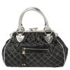 Marc Jacobs Black/Silver Quilted Leather Stam Satchel For Women