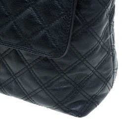 Marc Jacobs Black Quilted Leather XL Baroque Single Shoulder Bag For Women -Cheap Marc Jacobs Store luxury women marc jacobs used handbags p43397 009