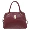 Marc Jacobs Burgundy Leather Rio Paradise Satchel Bag For Women