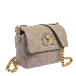 Marc Jacobs Taupe Quilted Leather Crossbody Bag For Women 13 Marc Jacobs Taupe Quilted Leather Crossbody Bag For Women -Cheap Marc Jacobs Store luxury women marc jacobs used handbags p438288 006