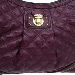 Marc Jacobs Purple Quilted Leather Alyona Hobo Bag For Women 23 Marc Jacobs Purple Quilted Leather Alyona Hobo Bag For Women -Cheap Marc Jacobs Store luxury women marc jacobs used handbags p44146 0007