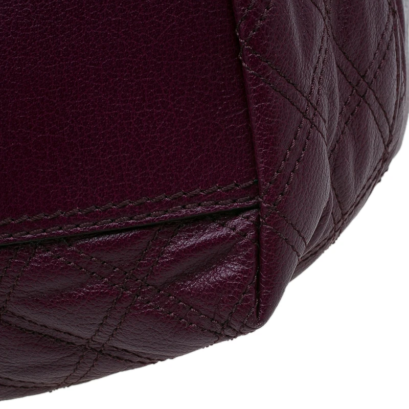 Marc Jacobs Purple Quilted Leather Alyona Hobo Bag For Women 10 Marc Jacobs Purple Quilted Leather Alyona Hobo Bag For Women - Image 10