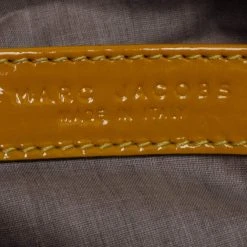 Marc Jacobs Mustard Yellow/Green Patent Leather And Leather Shoulder Bag For Women -Cheap Marc Jacobs Store luxury women marc jacobs used handbags p446395 007