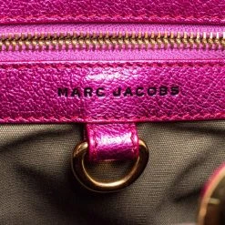 Marc Jacobs Metallic Fuchsia Quilted Leather Little Stam Shoulder Bag For Women -Cheap Marc Jacobs Store luxury women marc jacobs used handbags p447128 1623064919 011