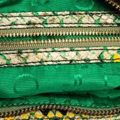 Marc Jacobs Green/Yellow Python Embossed PVC Slim Crossbody Bag For Women -Cheap Marc Jacobs Store luxury women marc jacobs used handbags p456103 004