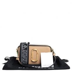Marc Jacobs Tri Color Leather Snapshot Camera Crossbody Bag For Women -Cheap Marc Jacobs Store luxury women marc jacobs used handbags p457596 003