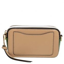 Marc Jacobs Tri Color Leather Snapshot Camera Crossbody Bag For Women -Cheap Marc Jacobs Store luxury women marc jacobs used handbags p457596 008