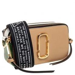 Marc Jacobs Tri Color Leather Snapshot Camera Crossbody Bag For Women -Cheap Marc Jacobs Store luxury women marc jacobs used handbags p457596 009