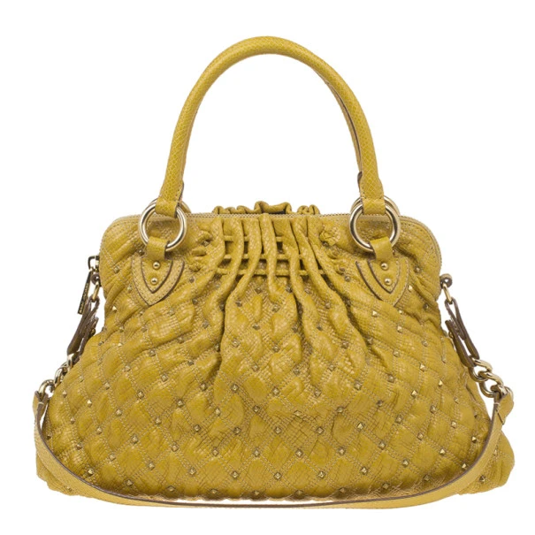 Marc Jacobs Stardust Python Cecillia Studded Leather Satchel For Women 1 Marc Jacobs Stardust Python Cecillia Studded Leather Satchel For Women