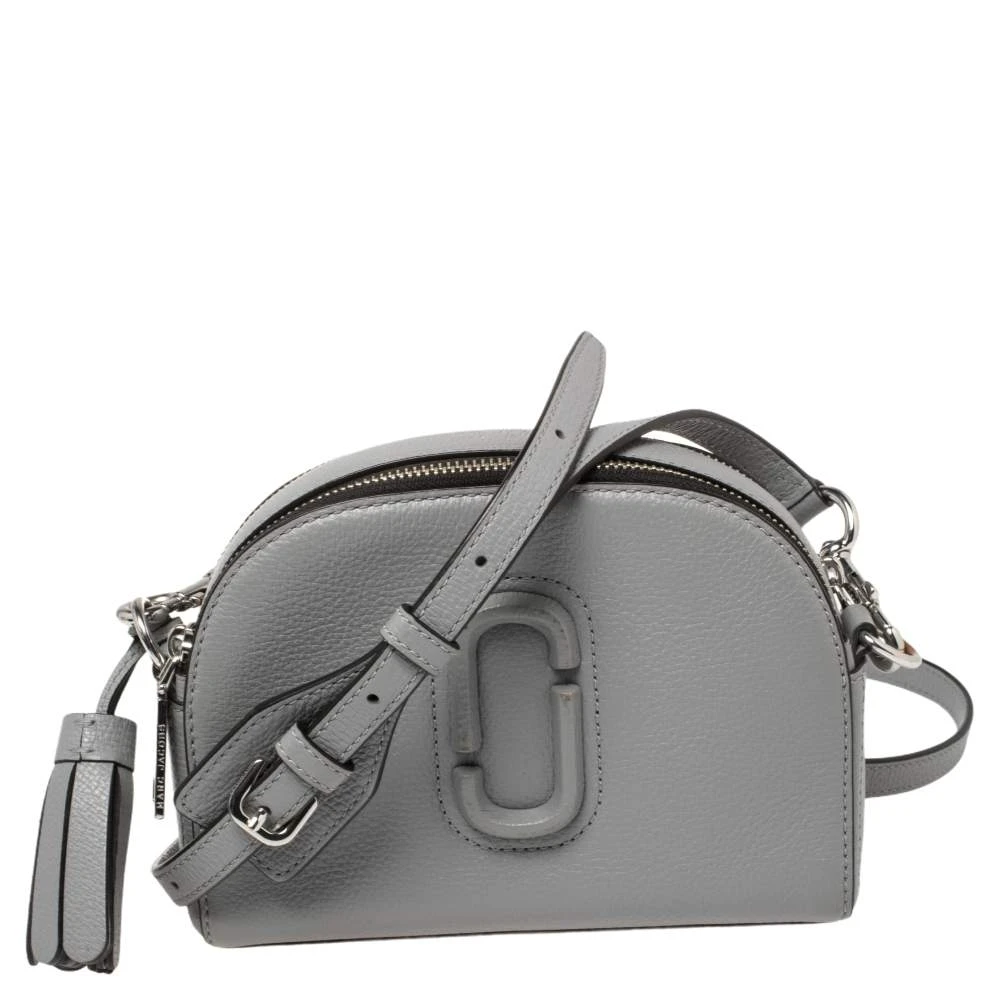 Marc Jacobs Grey Leather Small Shutter Camera Crossbody Bag For Women 1 Marc Jacobs Grey Leather Small Shutter Camera Crossbody Bag For Women