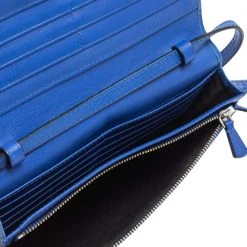 Marc Jacobs Blue Leather Jewel Embellished Wallet On Strap For Women -Cheap Marc Jacobs Store luxury women marc jacobs used handbags p461924 001