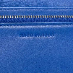 Marc Jacobs Blue Leather Jewel Embellished Wallet On Strap For Women -Cheap Marc Jacobs Store luxury women marc jacobs used handbags p461924 007