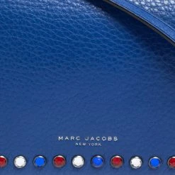 Marc Jacobs Blue Leather Jewel Embellished Wallet On Strap For Women -Cheap Marc Jacobs Store luxury women marc jacobs used handbags p461924 008