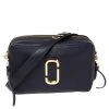 Marc Jacobs Blue Leather The Softshot 27 Crossbody Bag For Women