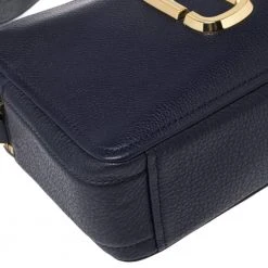 Marc Jacobs Blue Leather The Softshot 27 Crossbody Bag For Women -Cheap Marc Jacobs Store luxury women marc jacobs used handbags p464968 011