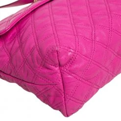 Marc Jacobs Fuchsia Leather XL Single Shoulder Bag For Women -Cheap Marc Jacobs Store luxury women marc jacobs used handbags p466052 001