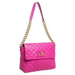 Marc Jacobs Fuchsia Leather XL Single Shoulder Bag For Women -Cheap Marc Jacobs Store luxury women marc jacobs used handbags p466052 007