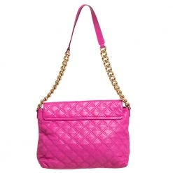 Marc Jacobs Fuchsia Leather XL Single Shoulder Bag For Women -Cheap Marc Jacobs Store luxury women marc jacobs used handbags p466052 008