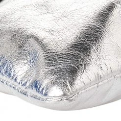 Marc Jacobs Metallic Silver Leather Flat Zip Clutch For Women -Cheap Marc Jacobs Store luxury women marc jacobs used handbags p466646 010