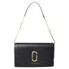 Marc Jacobs Black Leather Flap Shoulder Bag For Women