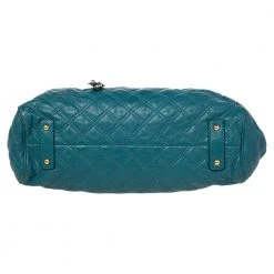 Marc Jacobs Teal Blue Quilted Leather Stam Satchel For Women -Cheap Marc Jacobs Store luxury women marc jacobs used handbags p472670 012