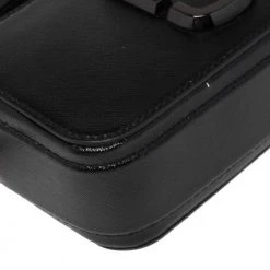 Marc Jacobs Black Glossy Leather Snapshot Camera Crossbody Bag For Women -Cheap Marc Jacobs Store luxury women marc jacobs used handbags p480674 003