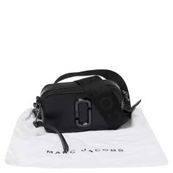 Marc Jacobs Black Glossy Leather Snapshot Camera Crossbody Bag For Women -Cheap Marc Jacobs Store luxury women marc jacobs used handbags p480674 010