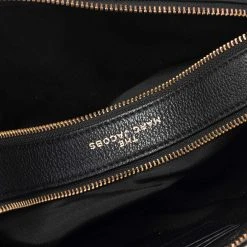 Marc Jacobs Black Leather The Softshot 27 Shoulder Bag For Women -Cheap Marc Jacobs Store luxury women marc jacobs used handbags p480716 004