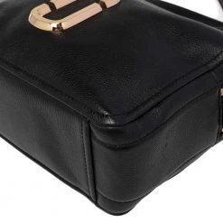 Marc Jacobs Black Leather The Softshot 27 Shoulder Bag For Women -Cheap Marc Jacobs Store luxury women marc jacobs used handbags p480716 010