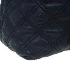 Marc Jacobs Black Quilted Leather Bruna Tote For Women -Cheap Marc Jacobs Store luxury women marc jacobs used handbags p4822 009