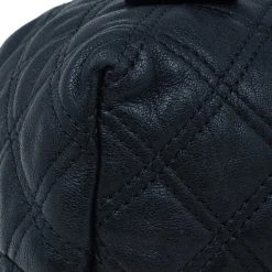 Marc Jacobs Black Quilted Leather Bruna Tote For Women -Cheap Marc Jacobs Store luxury women marc jacobs used handbags p4822 011