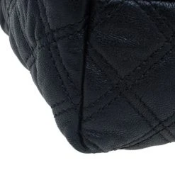Marc Jacobs Black Quilted Leather Bruna Tote For Women -Cheap Marc Jacobs Store luxury women marc jacobs used handbags p4822 013