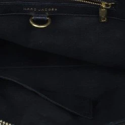 Marc Jacobs Black Quilted Leather Bruna Tote For Women -Cheap Marc Jacobs Store luxury women marc jacobs used handbags p4822 016