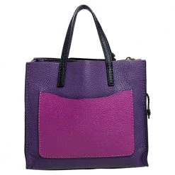 Marc Jacobs Multicolor Leather Mini Colorblocked Grind Tote For Women -Cheap Marc Jacobs Store luxury women marc jacobs used handbags p485755 007