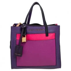 Marc Jacobs Multicolor Leather Mini Colorblocked Grind Tote For Women
