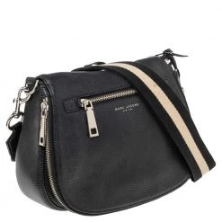 Marc Jacobs Black Leather Nomad Crossbody Bag For Women -Cheap Marc Jacobs Store luxury women marc jacobs used handbags p489268 003